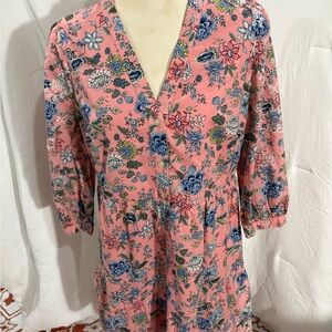 LOFT Pink and Blue dress.